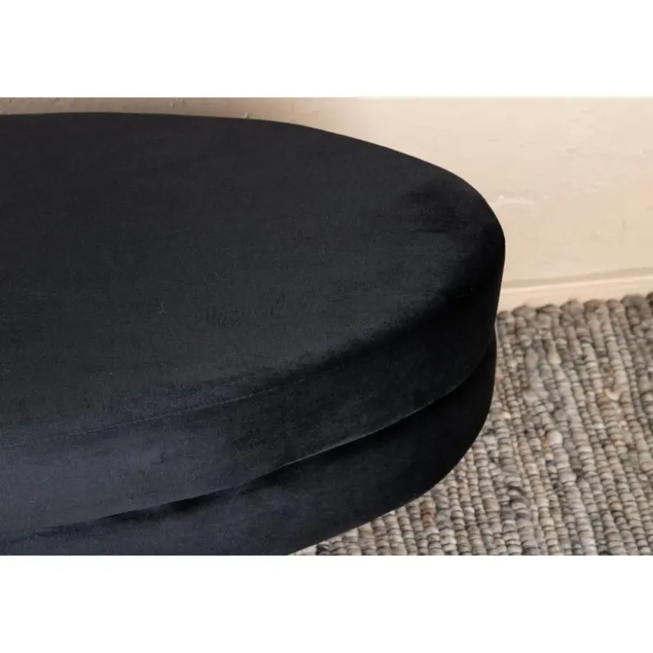 Svea - Axel hocker - velvet - zwart