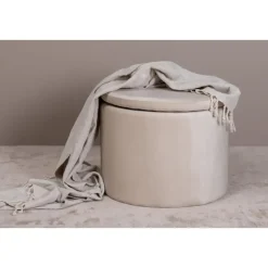 Svea - Blaze poef - velvet - beige