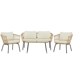 Svea - Cem loungeset - naturel - rattan