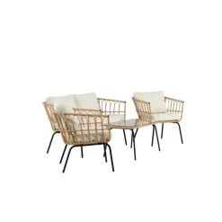 Svea - Cem loungeset - naturel - rattan