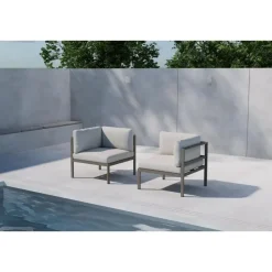 Svea - Diego bank module hoek - bruin/beige