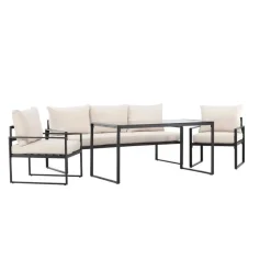 Svea - Fatima loungeset - zwart/beige