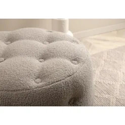 Svea - Juno hocker - teddy - grijs