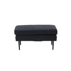 Svea - Kira hocker - linnen - zwart