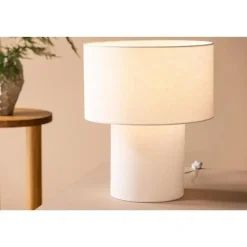 Svea - Koda ronde tafellamp - ø 35 cm - wit