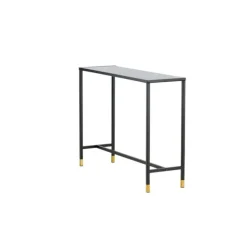 Svea - Leon sidetable - 100 cm - zwart/goud