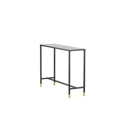 Svea - Leon sidetable - 100 cm - zwart/goud