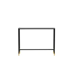 Svea - Leon sidetable - 100 cm - zwart/goud