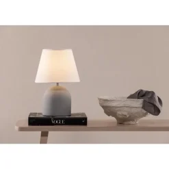 Svea - Malta ronde tafellamp - grijs