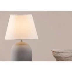 Svea - Malta ronde tafellamp - grijs