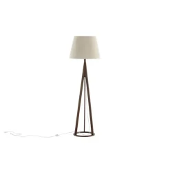 Svea - Nala vloerlamp - 160 cm - linnen - espresso