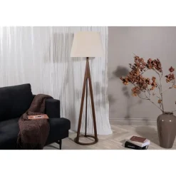 Svea - Nala vloerlamp - 160 cm - linnen - espresso