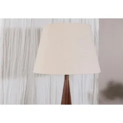 Svea - Nala vloerlamp - 160 cm - linnen - espresso
