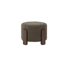 Svea - Nova hocker - boucle - donkergrijs