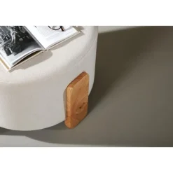 Svea - Nova hocker - boucle - wit