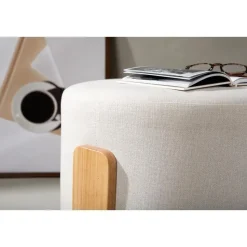 Svea - Nova hocker - boucle - wit