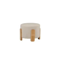 Svea - Nova hocker - boucle - wit