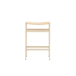 Svea - Polsty barkruk 63 cm - rattan - beige