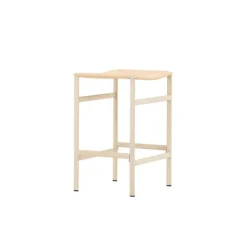 Svea - Polsty barkruk 63 cm - rattan - beige