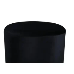 Svea - Remi poef - velvet - zwart