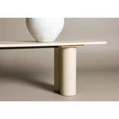 Svea - Rova eetkamerbank - 180 cm - whitewash