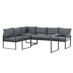 Svea - Sasha hoekbankset - zwart