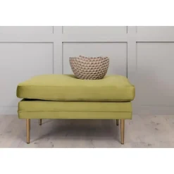 Svea - Tess hocker - velvet - groen