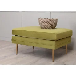 Svea - Tess hocker - velvet - groen
