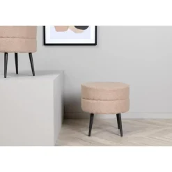 Svea - Zane hocker - teddy - beige