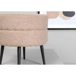 Svea - Zane hocker - teddy - beige