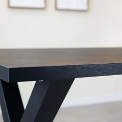 Tafelblad Lenzo zwart 190x100 cm - Melamine - Zwart