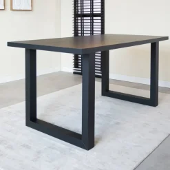 Tafelblad Lenzo zwart 190x100 cm - Melamine - Zwart