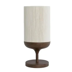 Tafellamp Dania - Crème/Bruin - Ø22.5x50cm