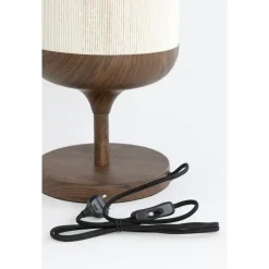 Tafellamp Dania - Crème/Bruin - Ø22.5x50cm