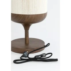 Tafellamp Dania - Crème/Bruin - Ø22.5x50cm