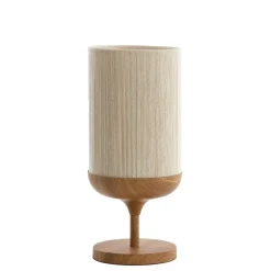 Tafellamp Dania - Crème/Naturel - Ø22.5x50cm