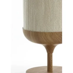 Tafellamp Dania - Crème/Naturel - Ø22.5x50cm