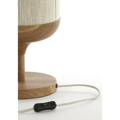 Tafellamp Dania - Crème/Naturel - Ø22.5x50cm