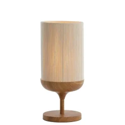 Tafellamp Dania - Crème/Naturel - Ø22.5x50cm