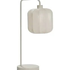 Tafellamp Fenne - beige stof/metaal - E27 - 58x23x20 cm