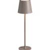 Tafellamp Lev taupe USB LED