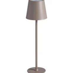 Tafellamp Lev taupe USB LED