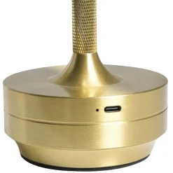 Tafellamp Lux goudkleur USB LED - 27,5x13x13 cm