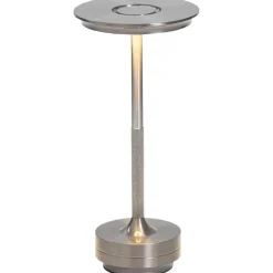 Tafellamp Lux gunmetal USB LED - 27,5x13x13 cm