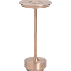 Tafellamp Lux rosegoud USB LED - 27,5x13x13 cm