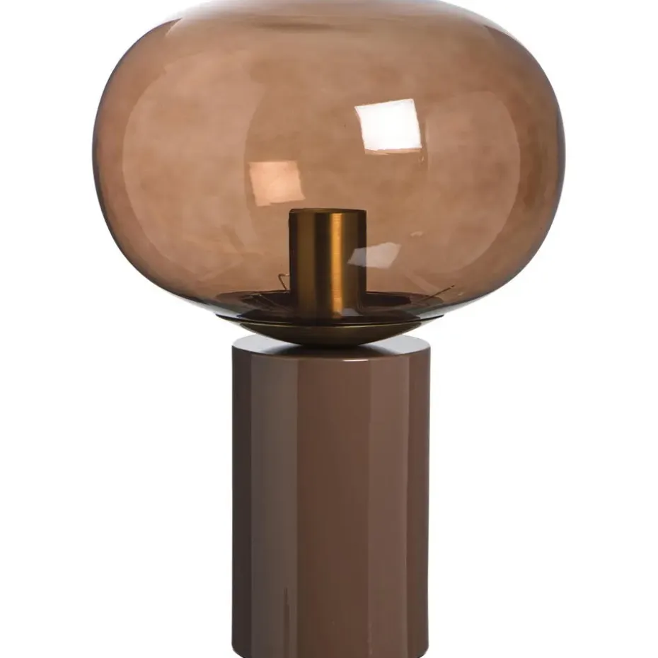 Tafellamp Marlon bruin E27 36,5x25x25 cm