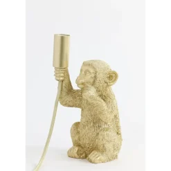 Tafellamp Monkey - Goud - 13x12,5x23,5cm