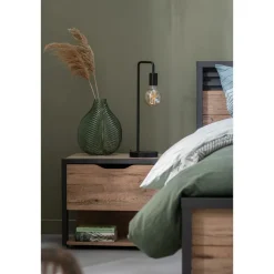 Tafellamp Praag - zwart - 49,5x15x19 cm