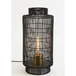 Tafellamp/Lantaarn GRUARO - Draad Zwart-Antiek-Brons