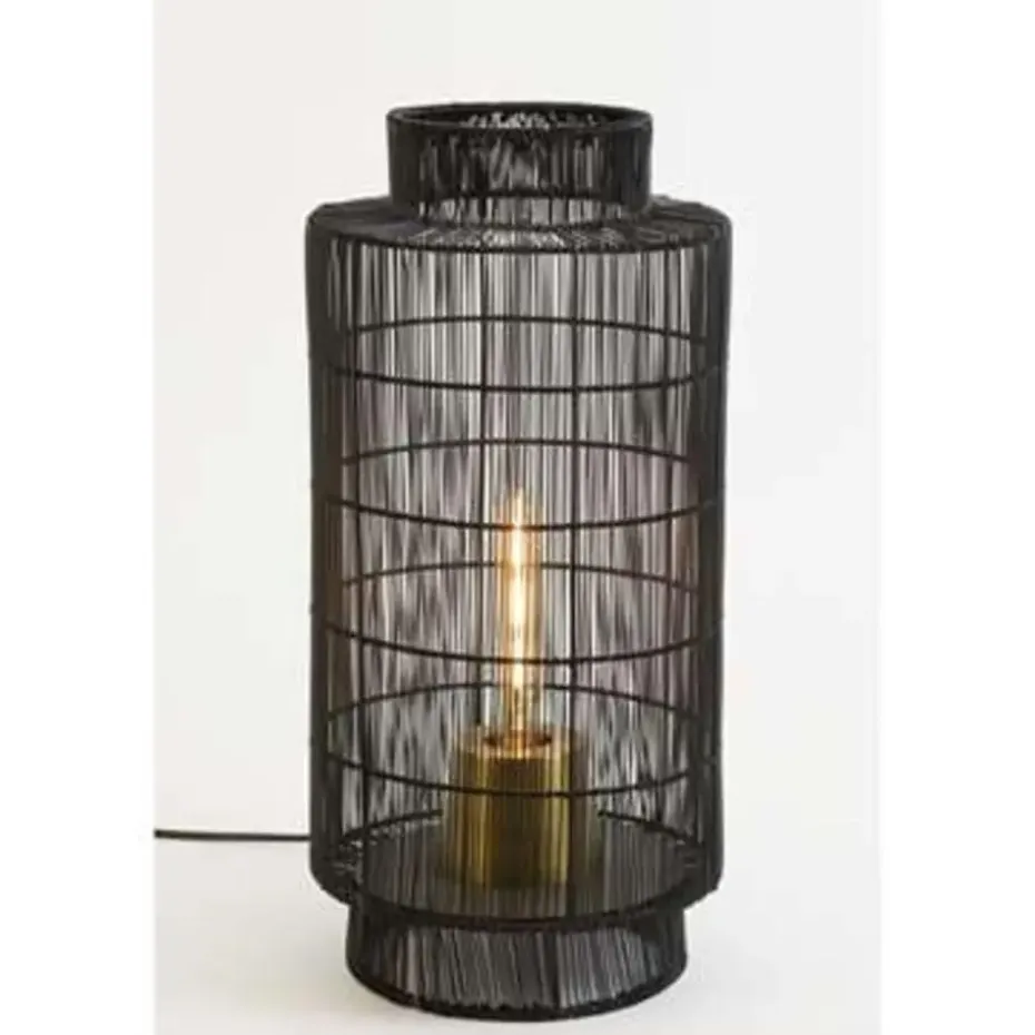 Tafellamp/Lantaarn GRUARO - Draad Zwart-Antiek-Brons